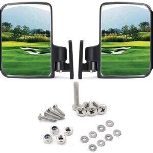2 - HD Shatterproof Golf Cart Mirrors - NEW!
